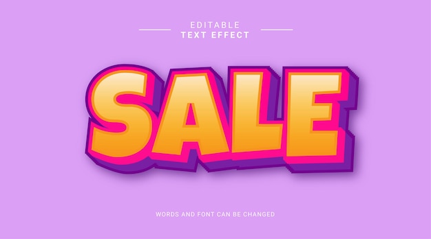 Vector flash sale text effect