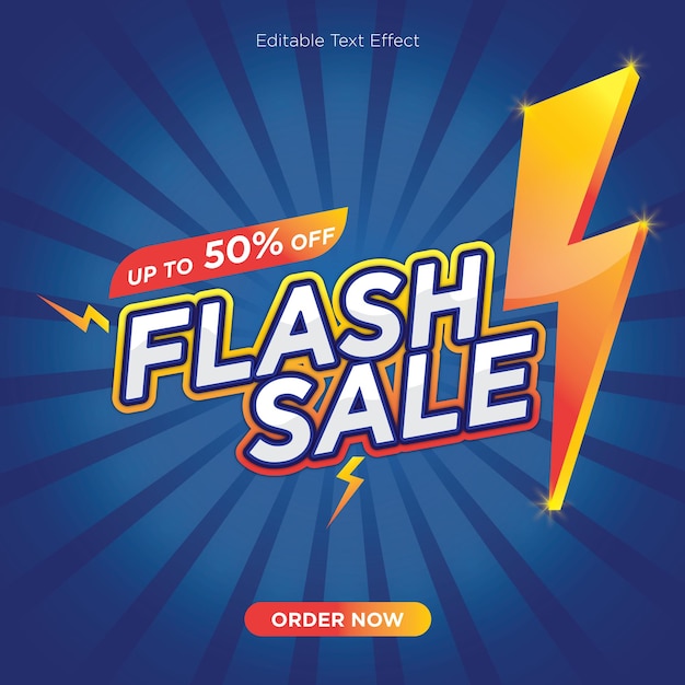 Vector flash sale vector banner post template