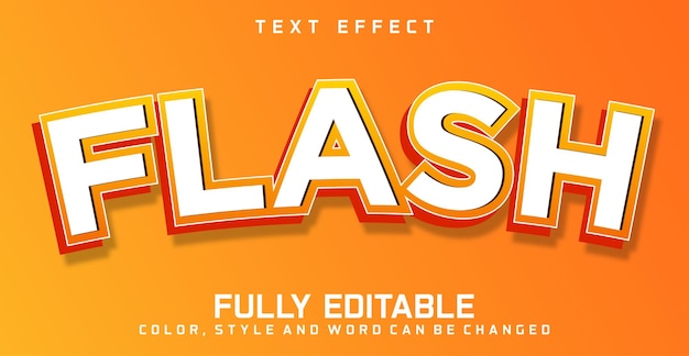Vector flash-tekst bewerkbaar stijleffect