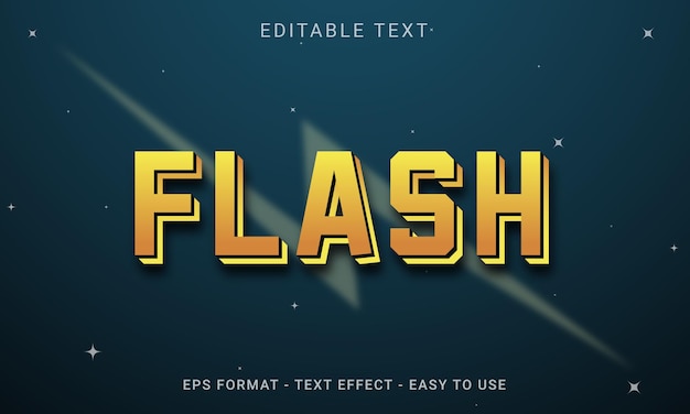 Flash text effect