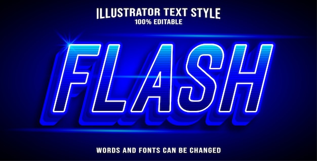 Flash text style