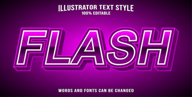 Flash text style