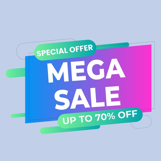 Flash verkoop poster verkoop banner ontwerpsjabloon met 3d bewerkbaar teksteffect