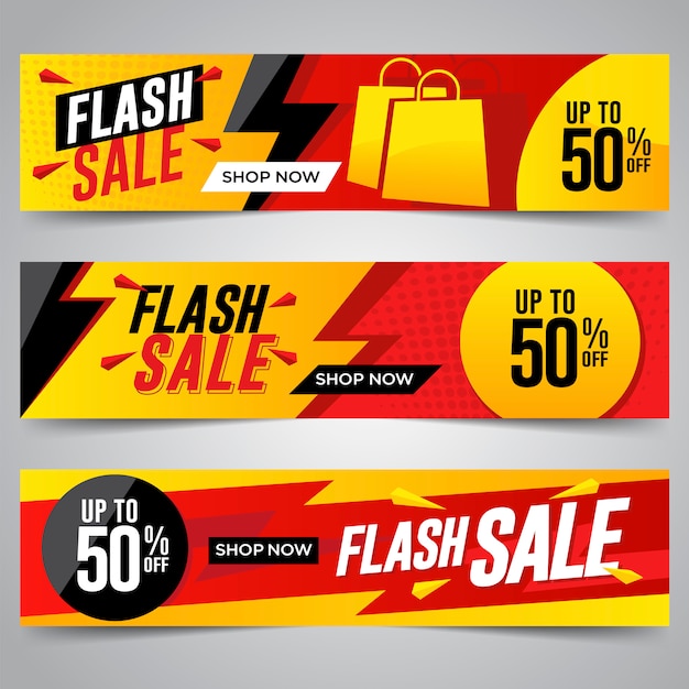 Flash-verkoopbanners