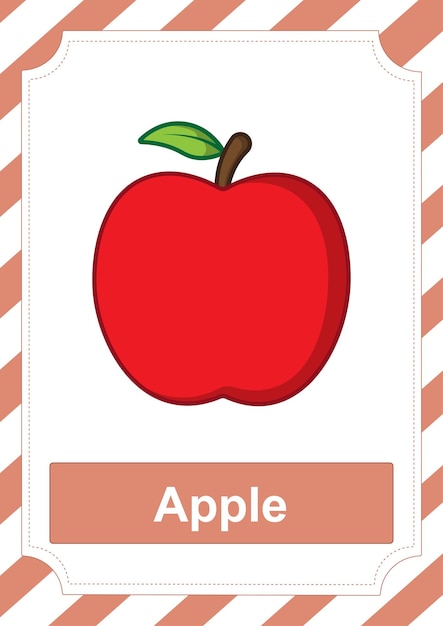 Flashcard Apple