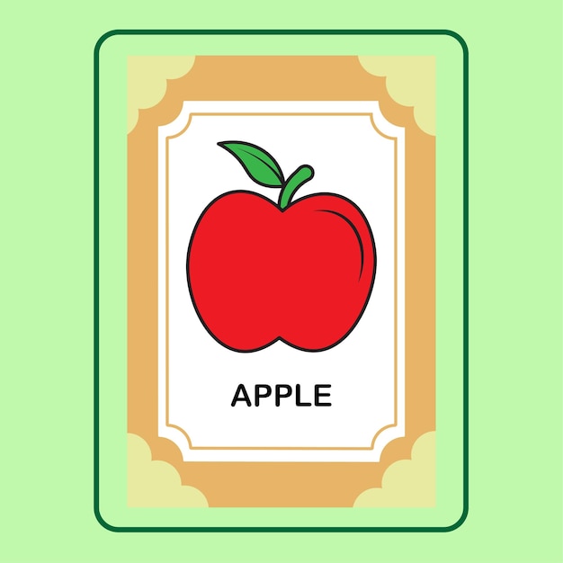 FLASHCARD APPLE