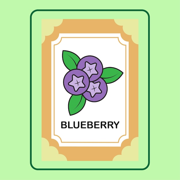 FLASHCARD BLUEBERRY