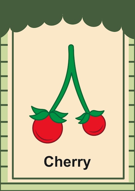 Flashcard Cherry