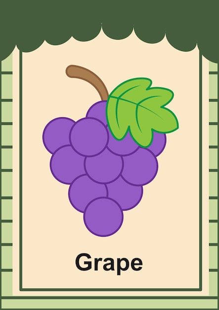 Flashcard grape