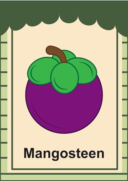 Flashcard Mangosteen