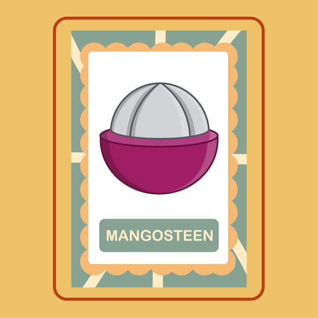 Flashcard Mangosteen