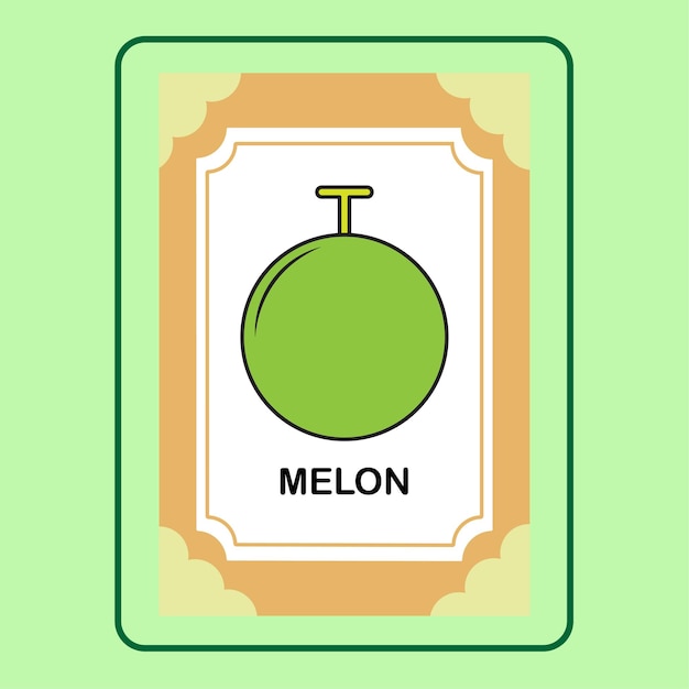 Flashcard Meloen