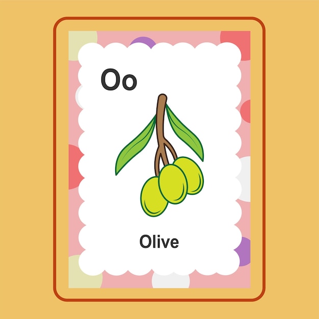 Flashcard olive