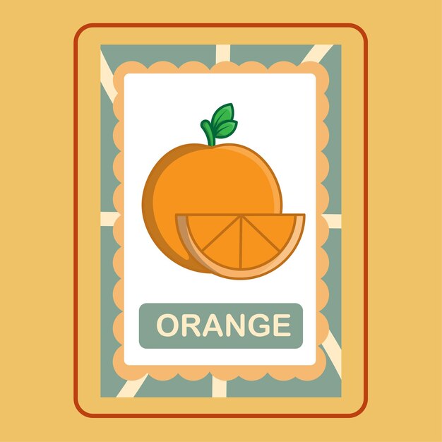 Flashcard oranje