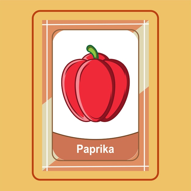 Paprica flashcard