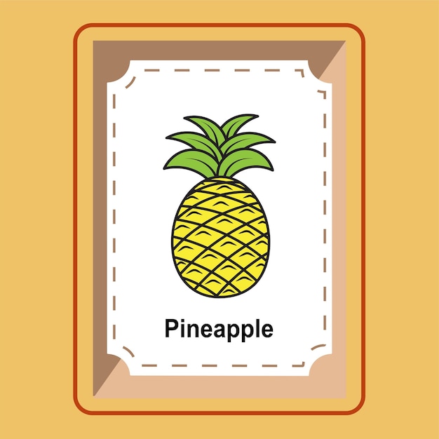 Flashcard Pineapple