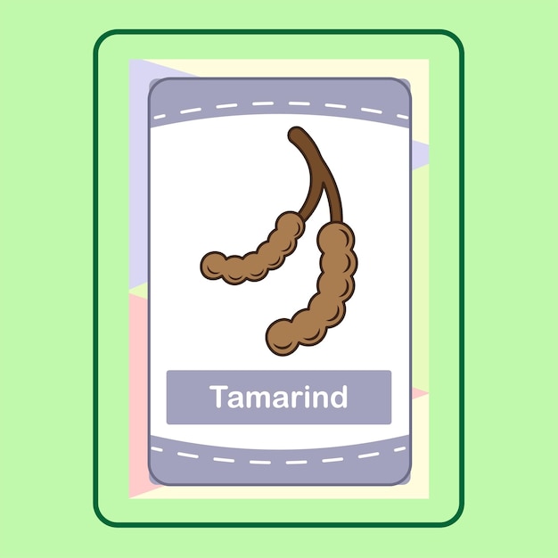 Flashcard Tamarinde