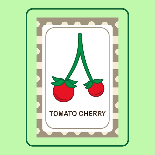 Pomodoro ciliegia flashcard