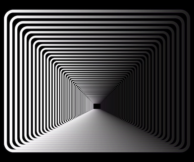 flashing tunnel for music screensaver