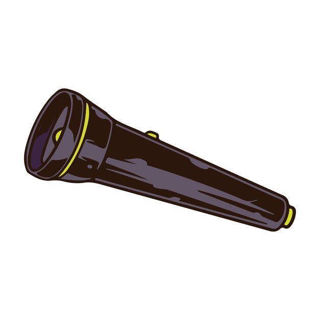 Flashlight Camping Tool Vector illustration