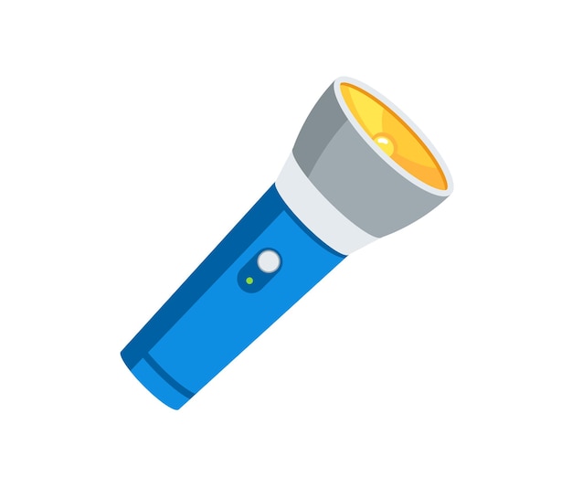 Flashlight vector isolated icon. Emoji illustration. Flashlight vector emoticon