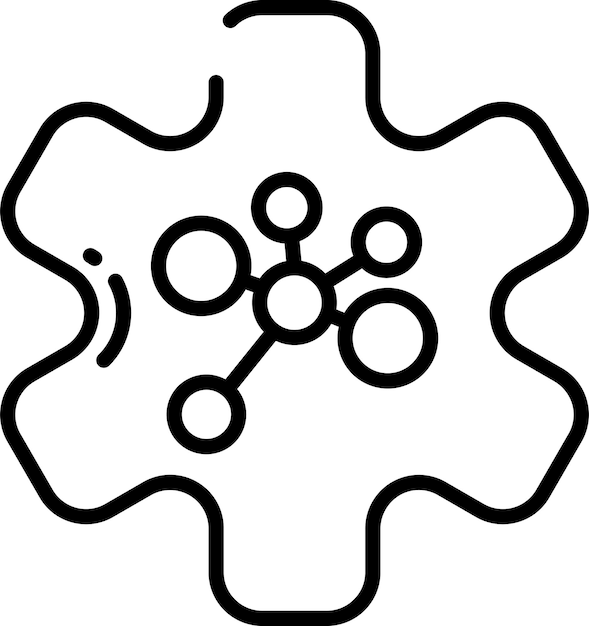 フラスク設定固体概要ベクトルイラスト