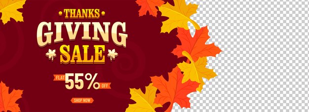 Flat 55% off offer sale for thanksgiving day celebration.