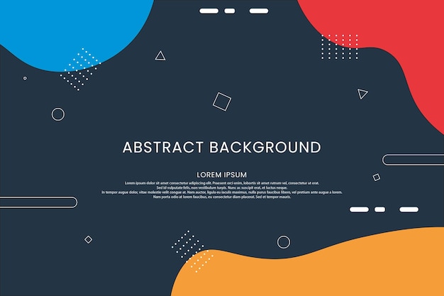 Flat abstract background