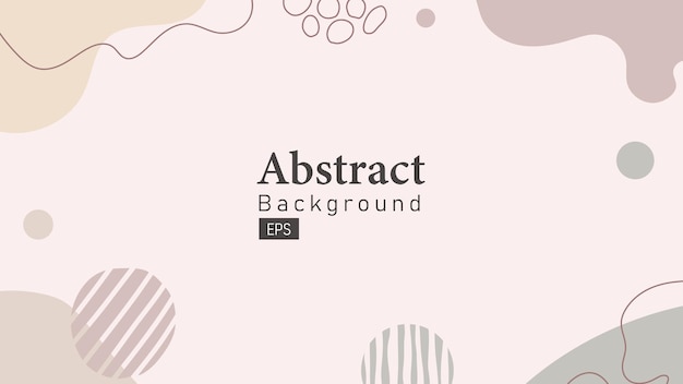 Flat abstract doodle background