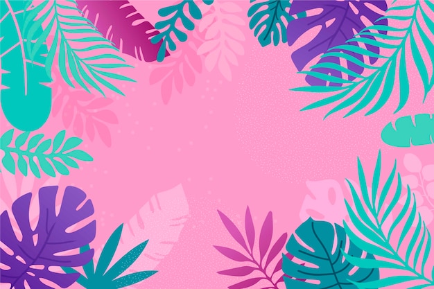 Vector flat abstract floral background