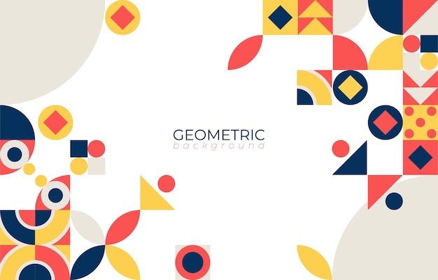 Flat Abstract Geometric Background