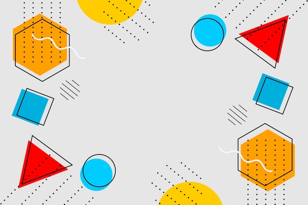 Плоский абстрактный геометрический минималистский фон