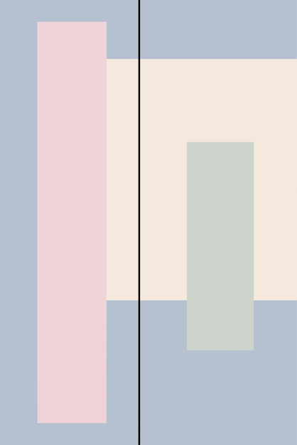 Вектор Плоская абстрактная геометрическая форма художественного фона