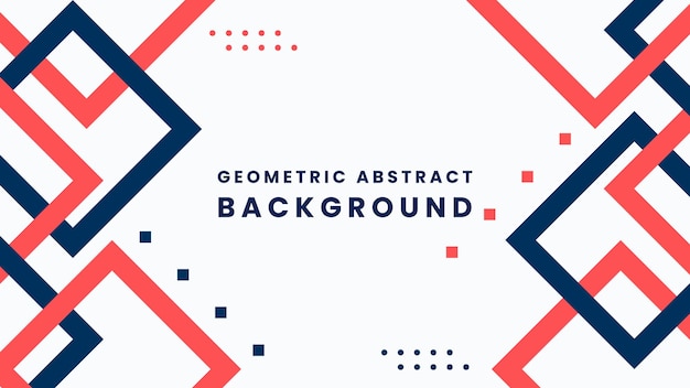 Flat abstract geometric shape background