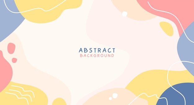 Flat abstract pastel background