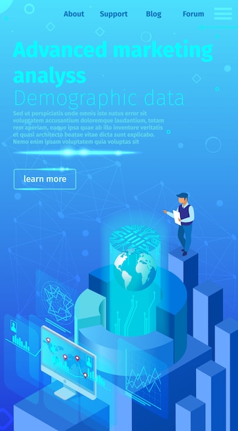 Flat Advanced Marketing Analyse van demografische gegevens.