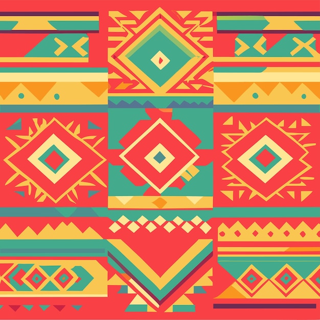 Flat african pattern design