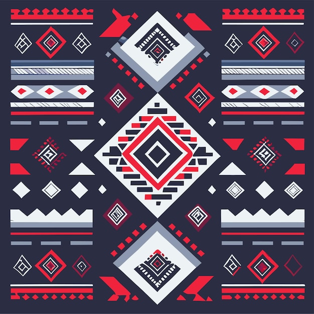 Flat african pattern design