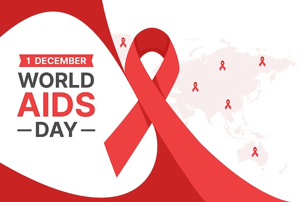 Carta da parati per eventi flat aids day