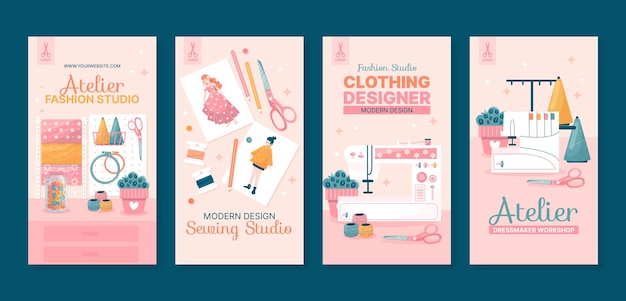 Flat atelier instagram verhalencollectie