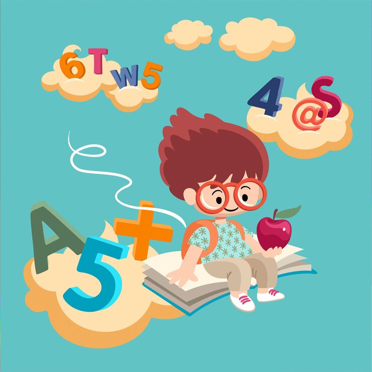 Vector flat back to school background