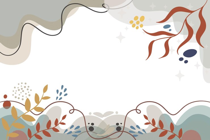 Vector flat background with scandinavian color