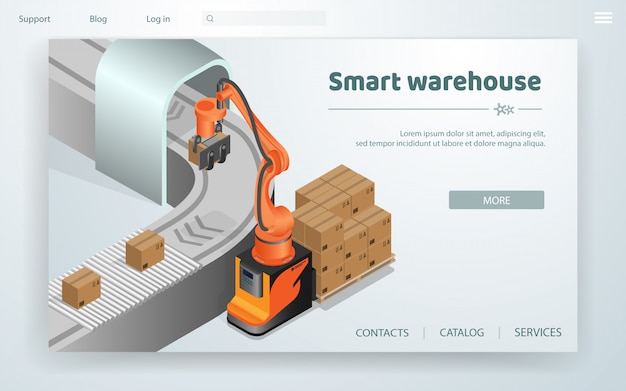 Flat banner smart warehouse система автоматизации.