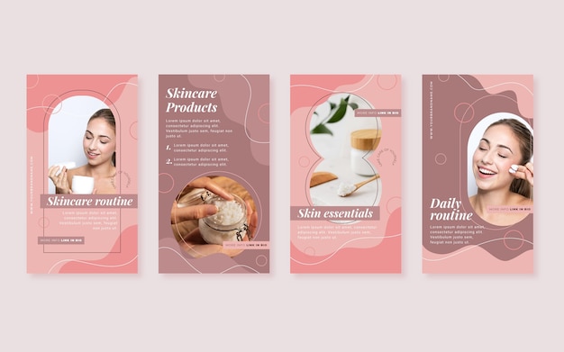 flat beauty instagram story collection
