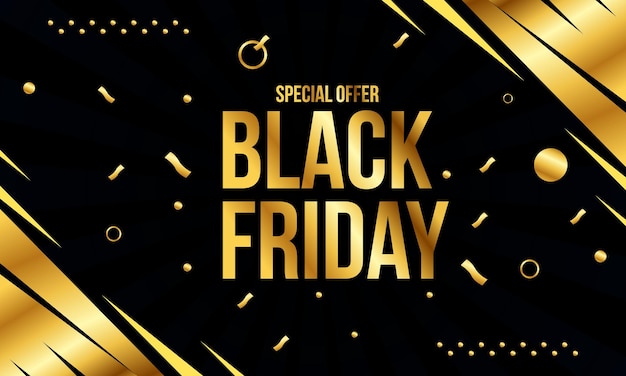 Vector flat black friday background