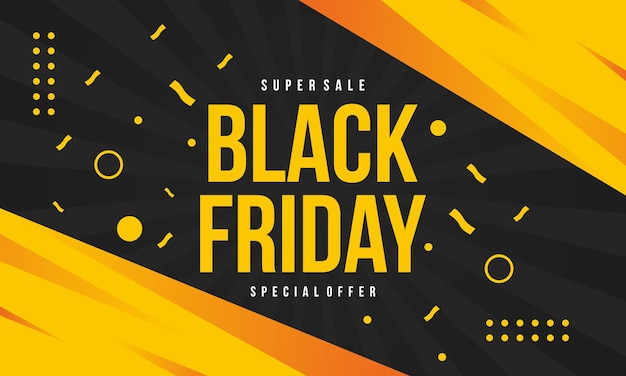 Vector flat black friday background