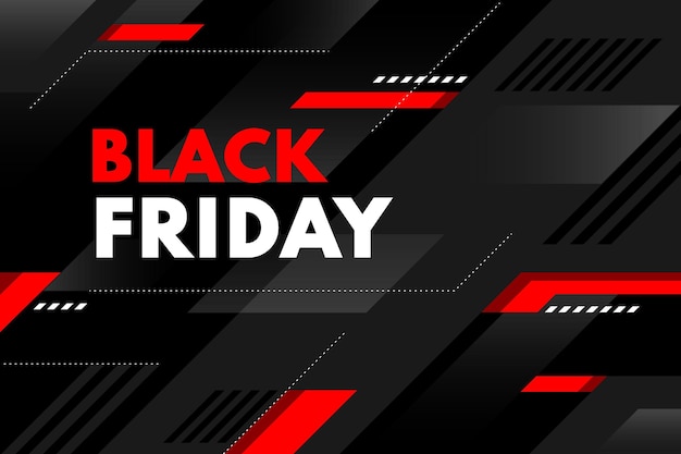 Vector flat black friday background