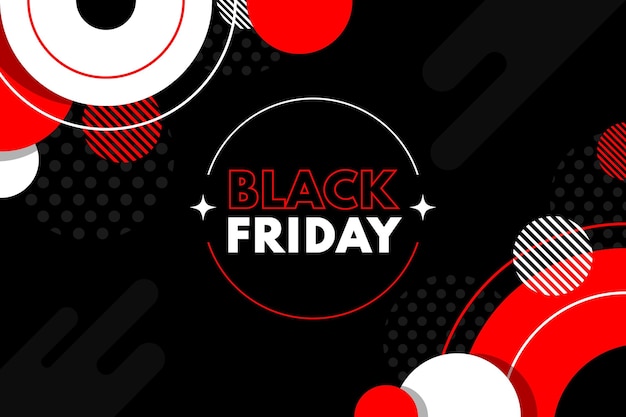 Vector flat black friday background