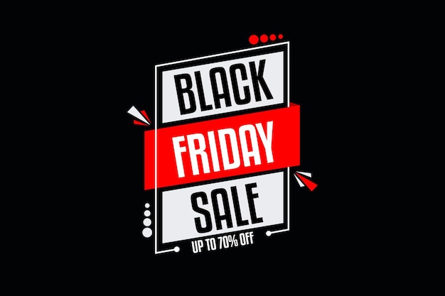 Flat black friday sale background