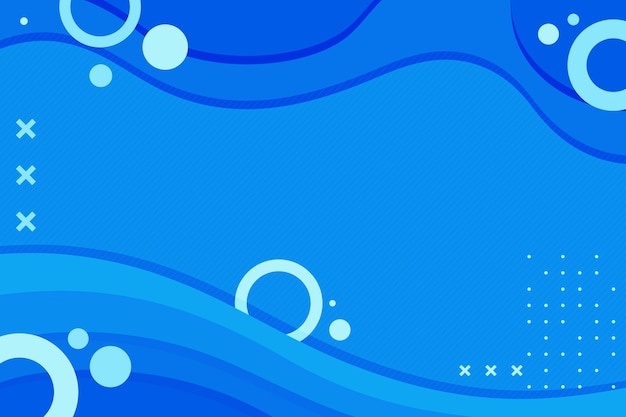 Vector flat blue abstract background